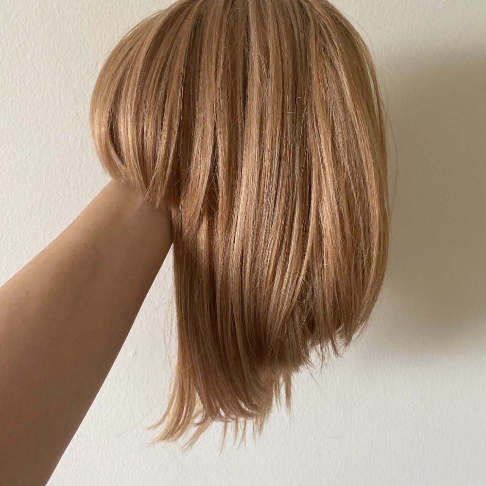 Blonde highlight bob wig